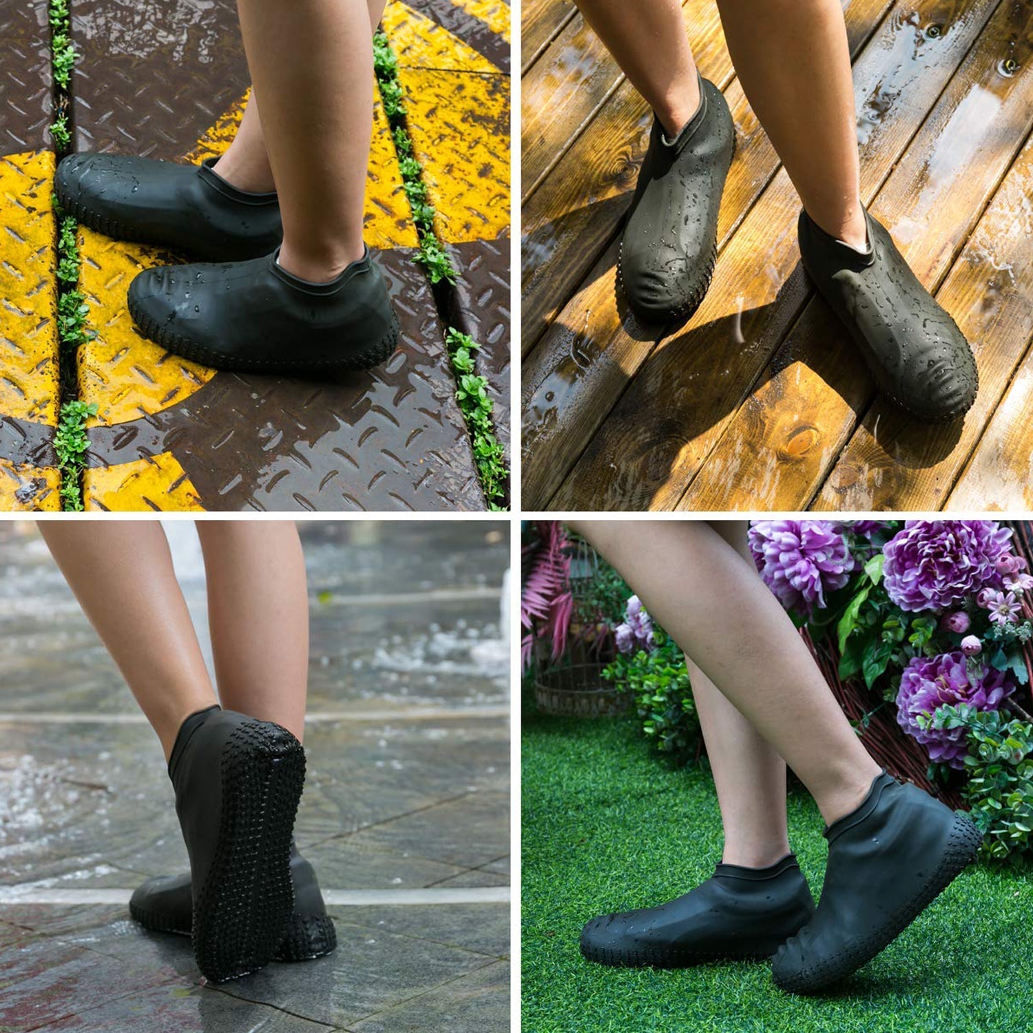 4866 Non-Slip Silicone Rain Reusable Anti skid Waterproof Fordable Boot Shoe Cover ( Large ) 4866 Non-Slip Silicone Rain Reusable Anti skid Waterproof Fordable Boot Shoe Cover ( Large )